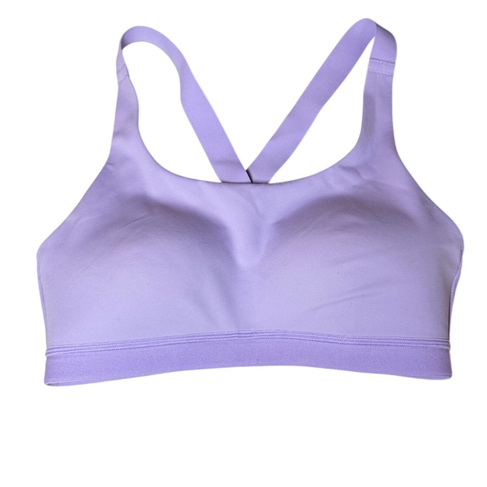 Alo Yoga Power Play High Impact‎ Sports BraWomen 34C Lavender Purple Activewear - Picture 2 of 7